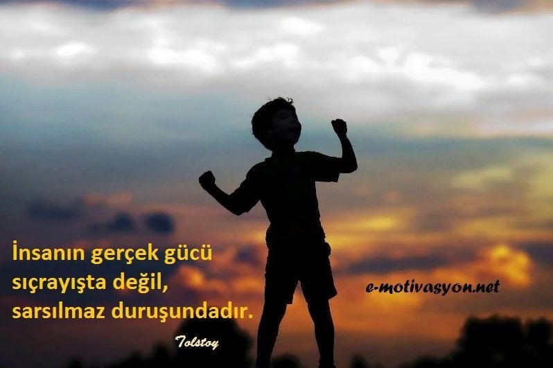 “İnsanın gerçek gücü sıçrayışta değil, sarsılmaz duruşundadır.” Tolstoy