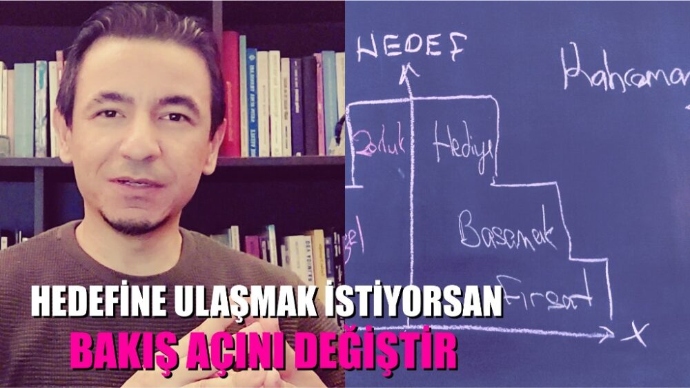 Hedefine Ulaşmak İstiyorsan, Bakış Açını Değiştir... Hedefimize ulaşmak için, yaşadığımız problemleri bir fırsata, tüm engelleri birer basamağa ve karşılaştığımız zorlukları eşsiz hediyelere dönüştürmeyi öğrenmek durumundayız.
