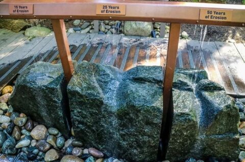 Sürekliliğin Gücü: Kanada'da bulunan Capilano Park'ında su erozyonunun kaya üzerindeki 15, 25 ve 50 yıllık etkilerinin etkileyici bir örneği yer alır...