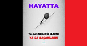Hayatta Ya Bahanelerin Olacak ya da Başarıların