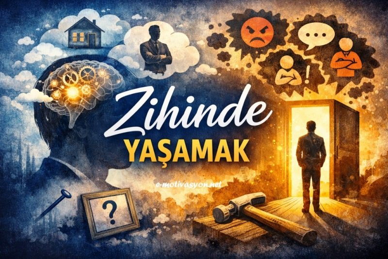 Zihinde Yaşamak... İnsan zihni gerçeklikten çok, gerçeklik hakkında ürettiği yorumlarla yaşar. Çoğu zaman ruh halimizi başımıza gelenler değil, başımıza geldiğini sandıklarımız belirler.