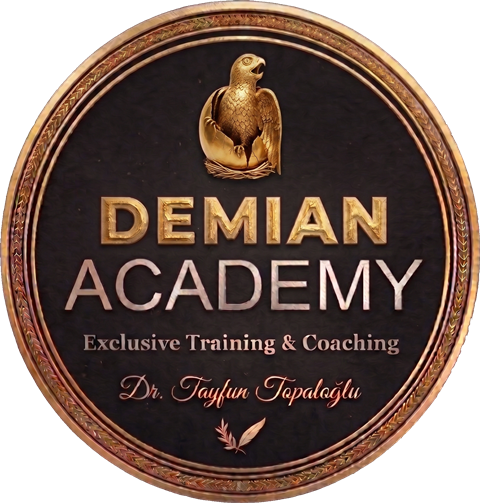 Demian Academy Exclusive Training & Coaching Motivasyon bilimci Dr. Tayfun Topaloğlu tarafından İzmir Karşıyaka'da kurulan eğitim ve koçluk akademisi