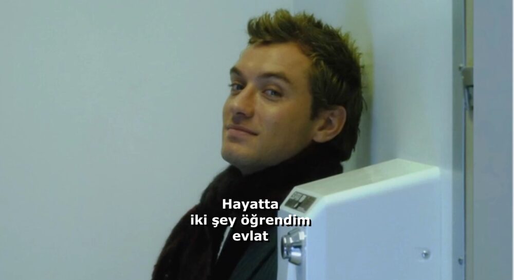 Hayatta İki Şey Öğrendim "Sevecek birini bulacaksın. Ve her günü son gününmüş gibi yaşayacaksın!" Alfie (2004) filminden hayata dair harika bir kesit.