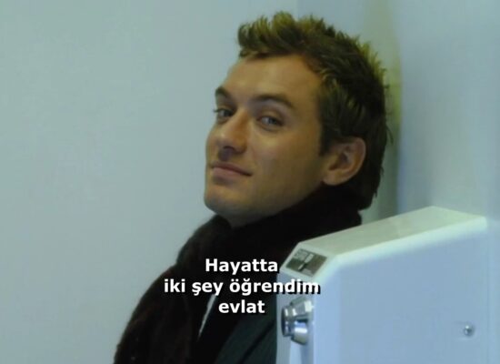 Hayatta İki Şey Öğrendim "Sevecek birini bulacaksın. Ve her günü son gününmüş gibi yaşayacaksın!" Alfie (2004) filminden hayata dair harika bir kesit.